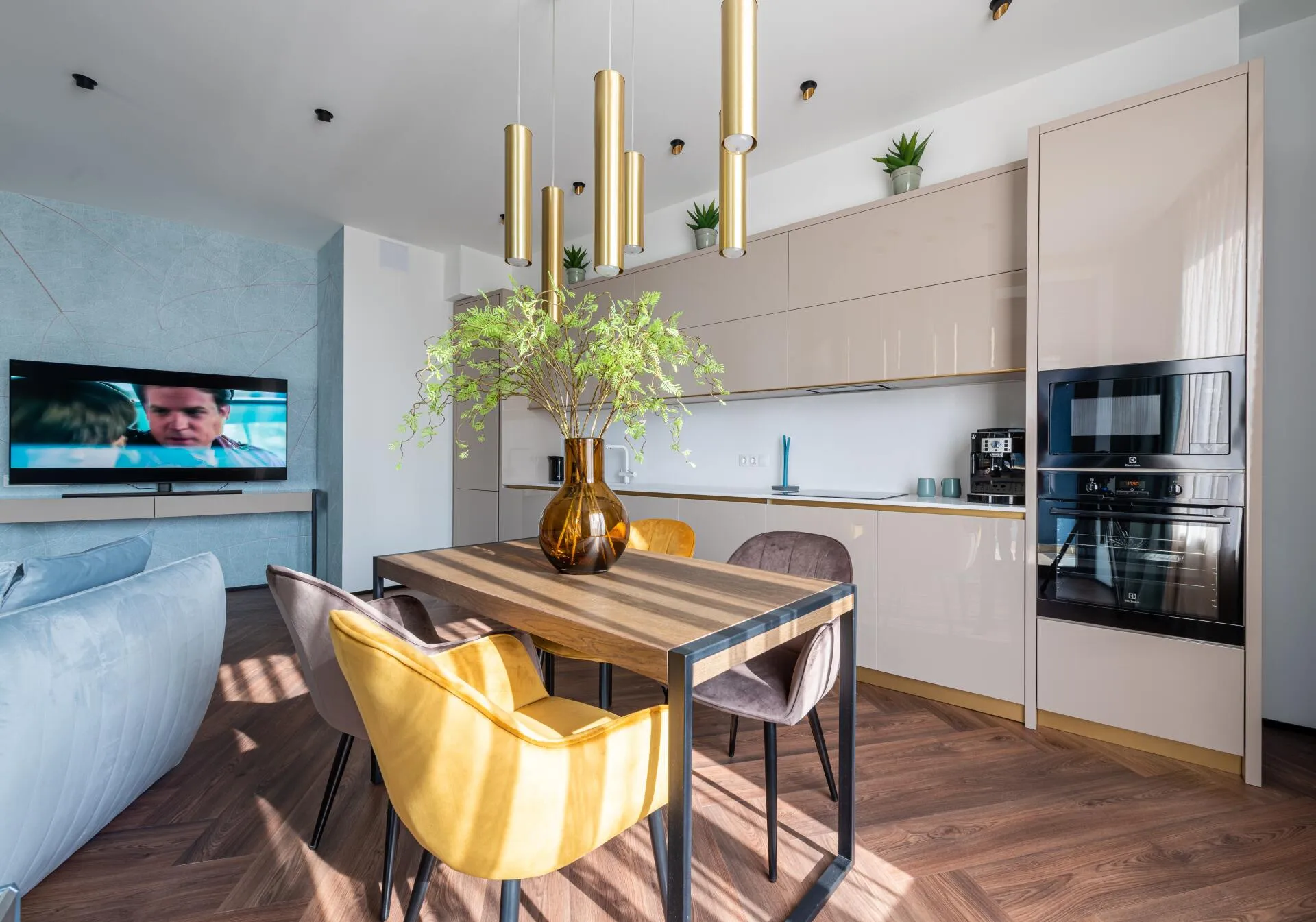Dining and kitchen