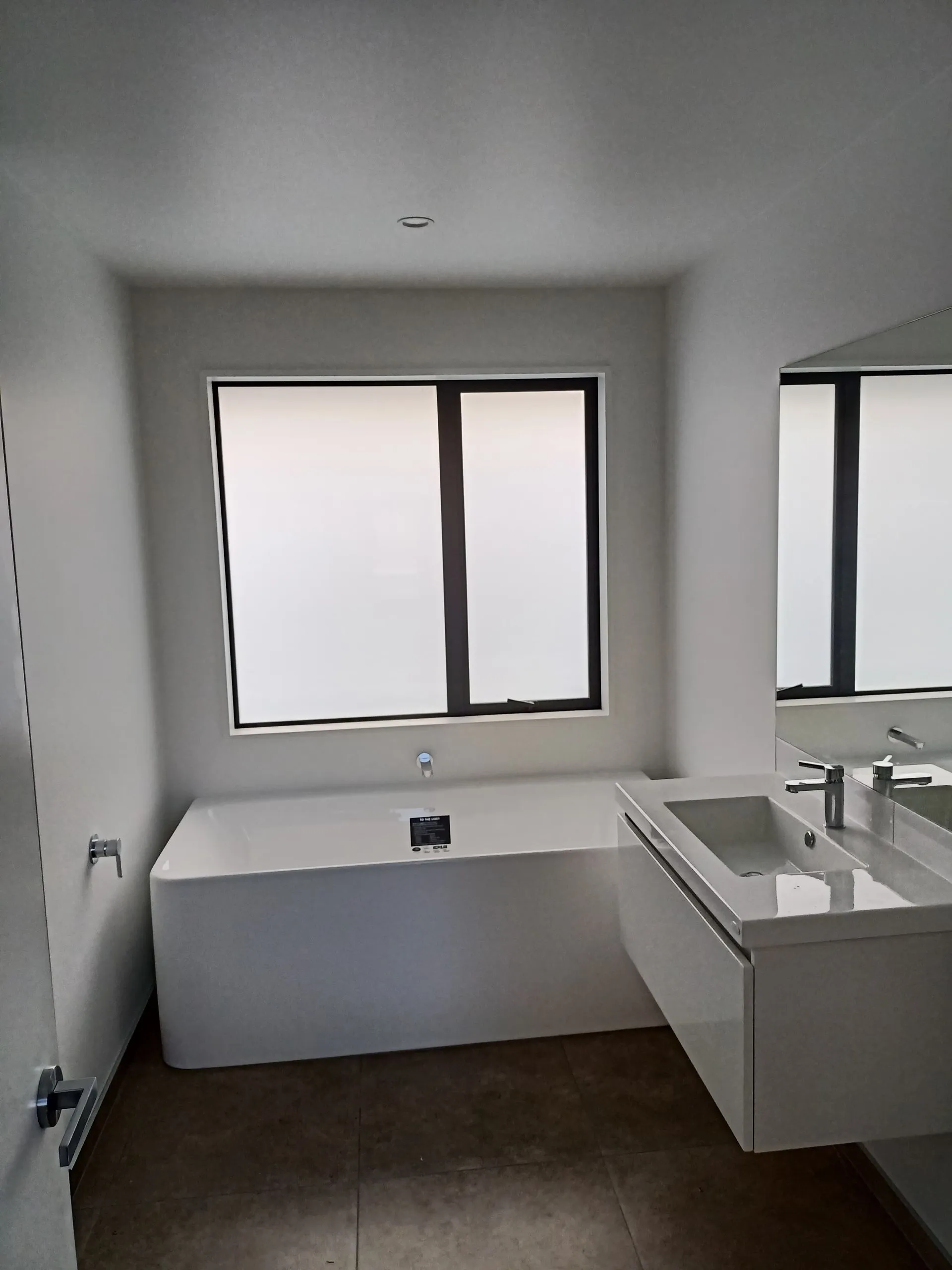 Bathroom walls and ceiling